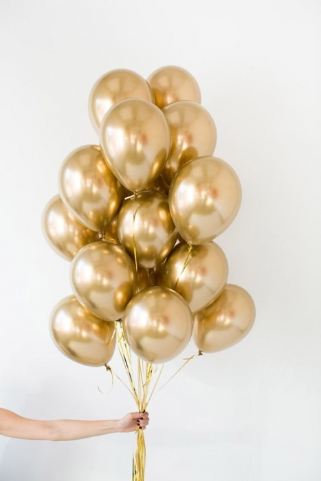 Gold Krom Uçan Balon